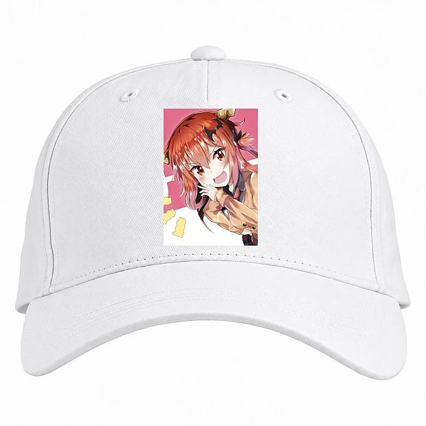 Baseball cap with Print Gabriel Dropout Smiling Satanichia - white