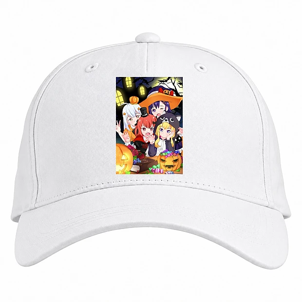 Baseball cap with Print Gabriel Dropout Halloween - white