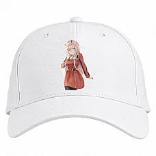 Baseball cap with Print Darling In The Franxx Zero Two - white