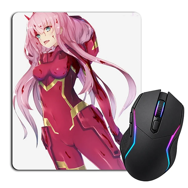 Mouse pad with print Darling In The Franxx Zero Two Hero