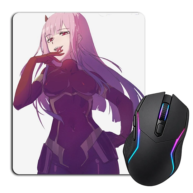 Mouse pad with print Darling In The Franxx Zero Two Girl