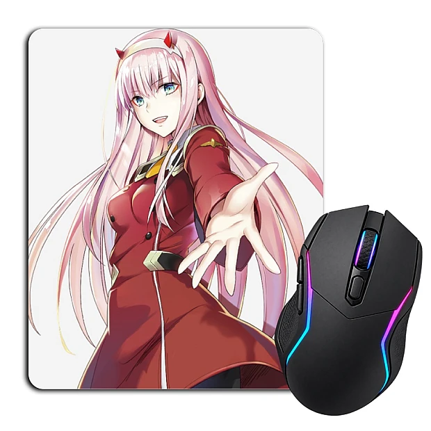 Mouse pad with print Darling In The Franxx Girl Zero Two