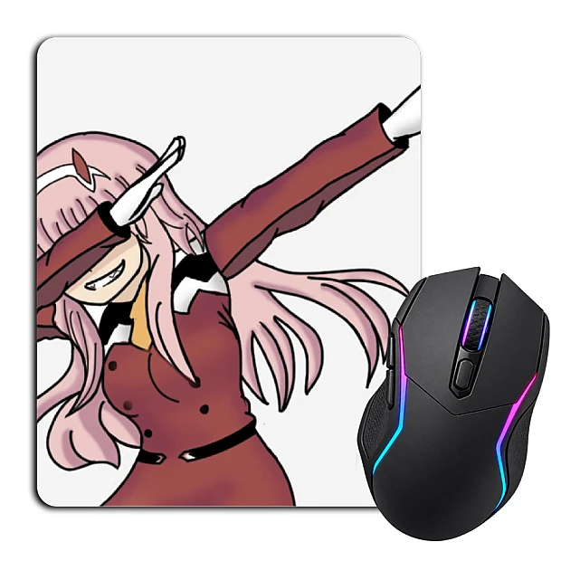 Mouse pad with print Darling In The Franxx Funny Zero Two Dub