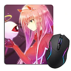 Mouse pad with print Darling In The Franxx Amazing Zero Two