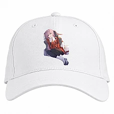 Baseball cap with Print Darling In The Franxx Cute Zero Two - white