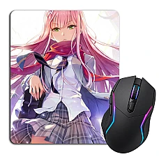 Mouse pad with print Darling In The Franxx Cute Zero Two Hero