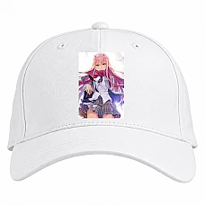 Baseball cap with Print Darling In The Franxx Cute Zero Two Hero - white