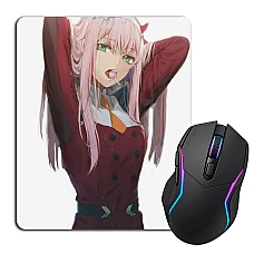 Mouse pad with print Darling In The Franxx Beautiful Zero Two