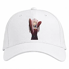 Baseball cap with Print Darling In The Franxx Beautiful Zero Two - white