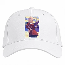 Baseball cap with Print Darling In The Franxx Hero Girl Zero Two - white