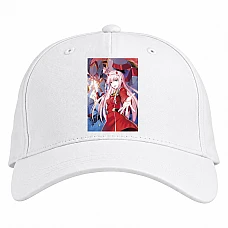 Baseball cap with Print Darling In The Franxx Gorgeous Zero Two - white