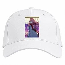 Baseball cap with Print Darling In The Franxx Perfect Zero Two - white