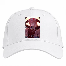 Baseball cap with Print Darling In The Franxx Perfect Zero Two Hero - white