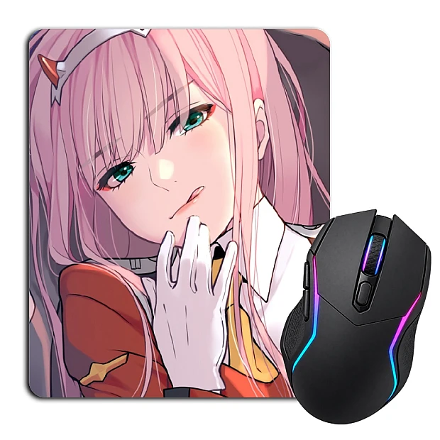 Mouse pad with print Darling In The Franxx Zero Two Beautiful Hero