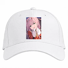 Baseball cap with Print Darling In The Franxx Zero Two Beautiful Hero - white