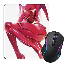 Mouse pad with print Darling In The Franxx Zero Two Hero Girl