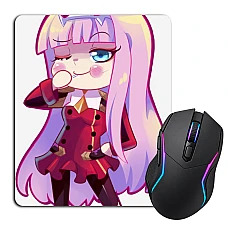 Mouse pad with print Darling In The Franxx Zero Two Funny Art