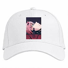 Baseball cap with Print Darling In The Franxx Zero Two Universe - white