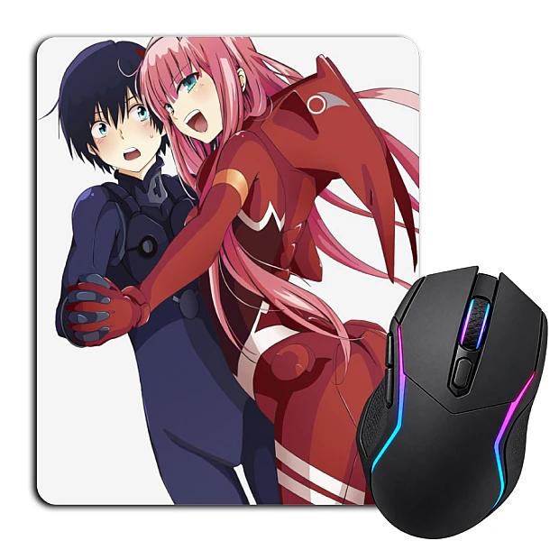 Mouse pad with print Darling In The Franxx Print Zero Two Hero