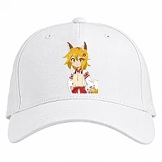 Baseball cap with Print Sewayaki Kitsune No Senko-San Girl - white