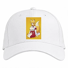 Baseball cap with Print Sewayaki Kitsune No Senko-San Hero Girl - white