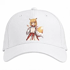 Baseball cap with Print Sewayaki Kitsune No Senko-San Girl Hero - white