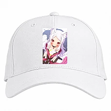 Baseball cap with Print Sewayaki Kitsune No Senko-San Cute Girl - white