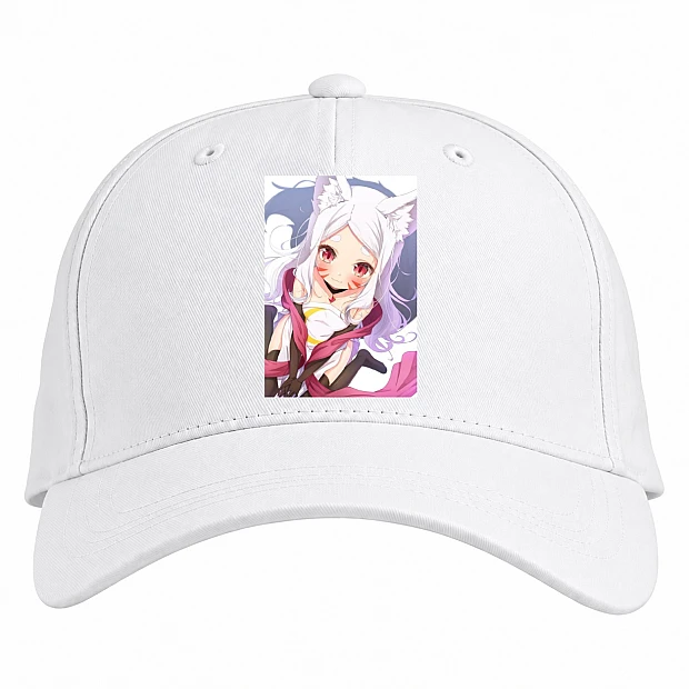 Baseball cap with Print Sewayaki Kitsune No Senko-San Cute Girl - white