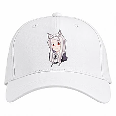 Baseball cap with Print Sewayaki Kitsune No Senko-San Neko - white