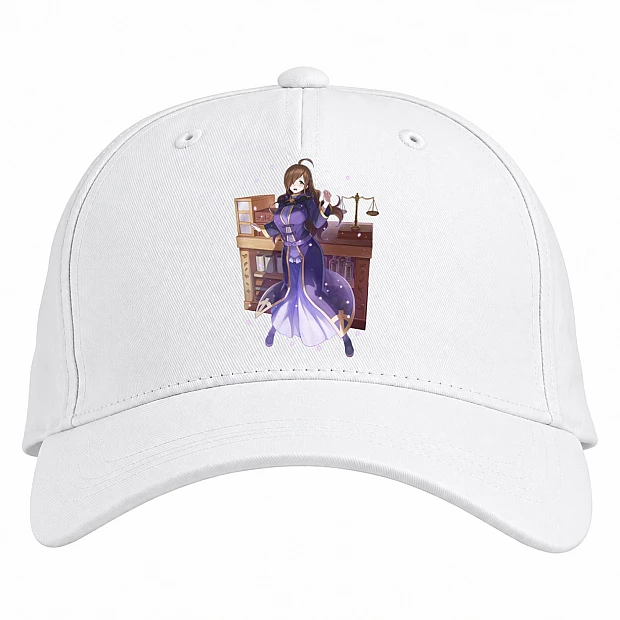 Baseball cap with Print Konosuba Gods Blessing On This Wonderful World Girl - white