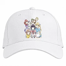 Baseball cap with Print Blend S Main Characters - white
