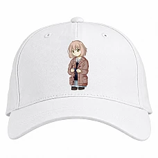 Baseball cap with Print Beyond The Boundary Mirai Kuriyama - white