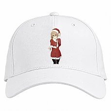 Baseball cap with Print Beyond The Boundary Christmas Kuriyama Mirai - white