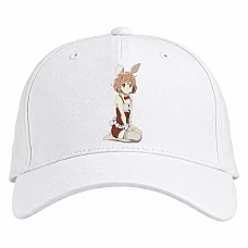 Baseball cap with Print Beyond The Boundary Bunny Kuriyama Mirai - white
