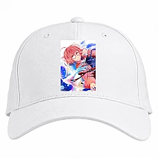 Baseball cap with Print Beyond The Boundary Kuriyama Mirai Hero - white