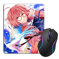 Mouse pad with print Beyond The Boundary Kuriyama Mirai Hero