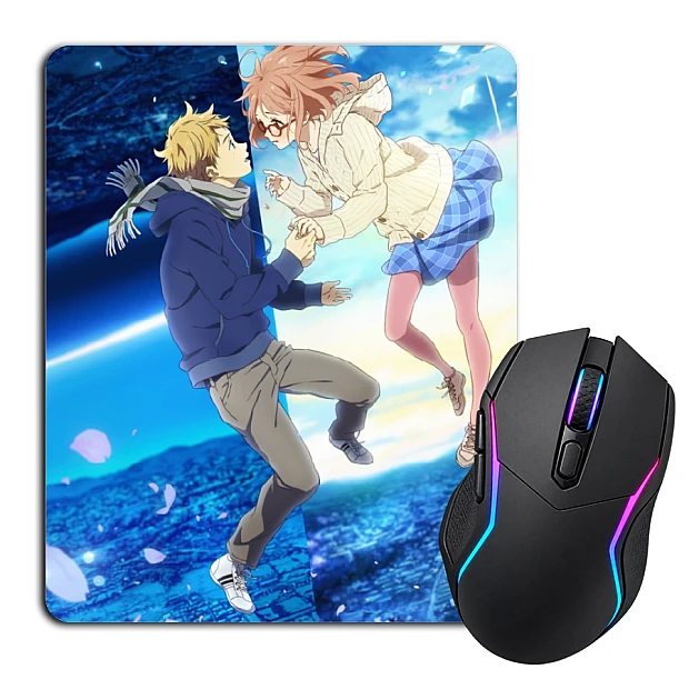 Mouse pad with print Beyond The Boundary Kuriyama With Akihito