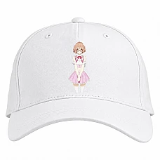 Baseball cap with Print Beyond The Boundary Beautiful Kuriyama Mirai - white