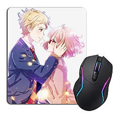 Mouse pad with print Beyond The Boundary Akihito And Kuriyama
