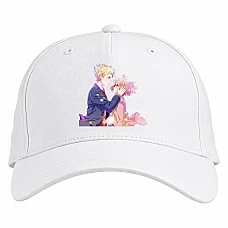 Baseball cap with Print Beyond The Boundary Akihito And Kuriyama - white