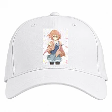 Baseball cap with Print Beyond The Boundary Kuriyama - white