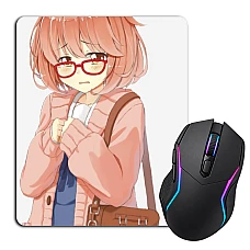 Mouse pad with print Beyond The Boundary Kuriyama Girl