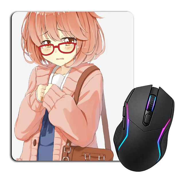 Mouse pad with print Beyond The Boundary Kuriyama Girl