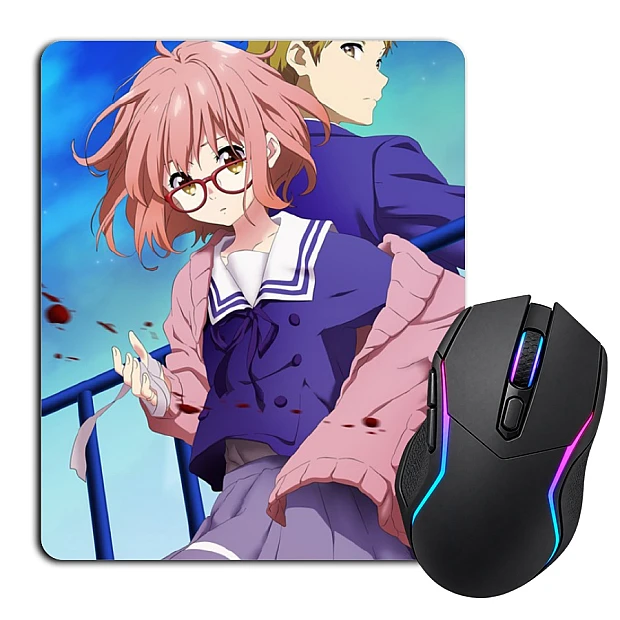Mouse pad with print Beyond The Boundary Kuriyama And Akihito