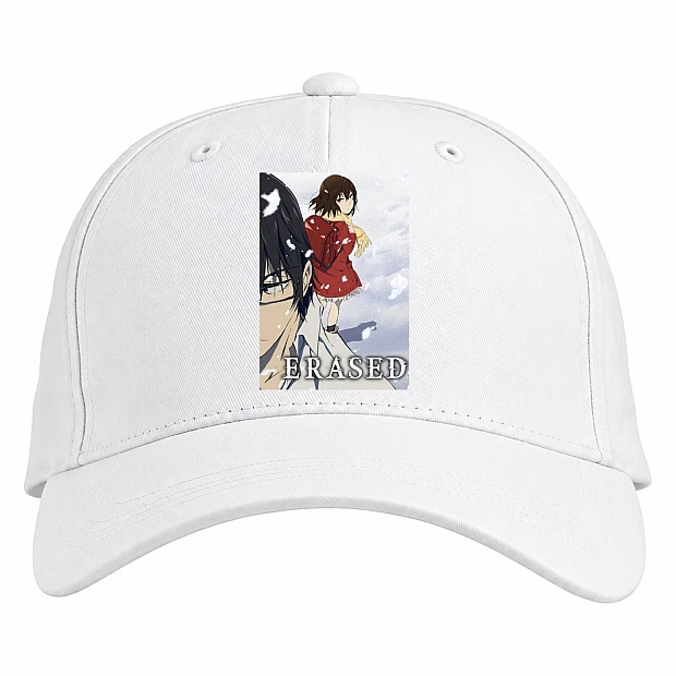 Baseball cap with Print Erased Boku Dake Ga Inai Machi Erased - white