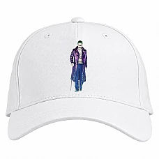 Baseball cap with Print Suicide Squad The Joker - white