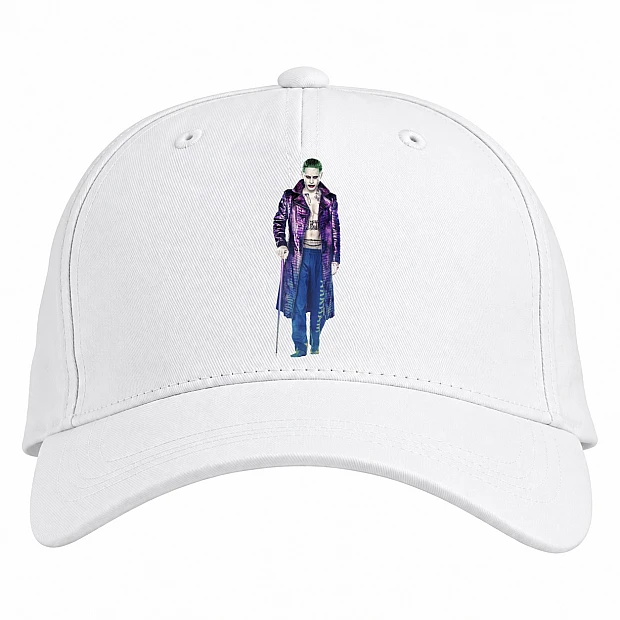 Baseball cap with Print Suicide Squad The Joker - white