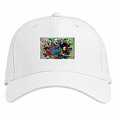 Baseball cap with Print Suicide Squad Heroes - white
