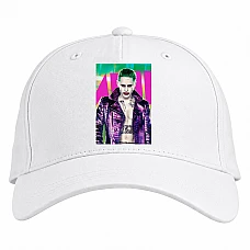 Baseball cap with Print Suicide Squad Hero Joker - white