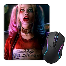 Mouse pad with print Suicide Squad Hero Harley Quinn